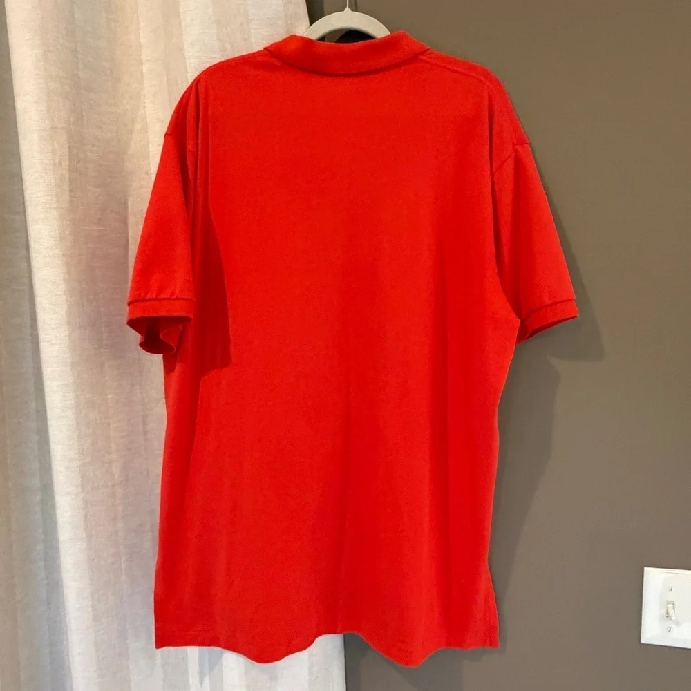 Polo Ralph Lauren Men's Orange Polo Cotton Preppy Shirt, Size XL